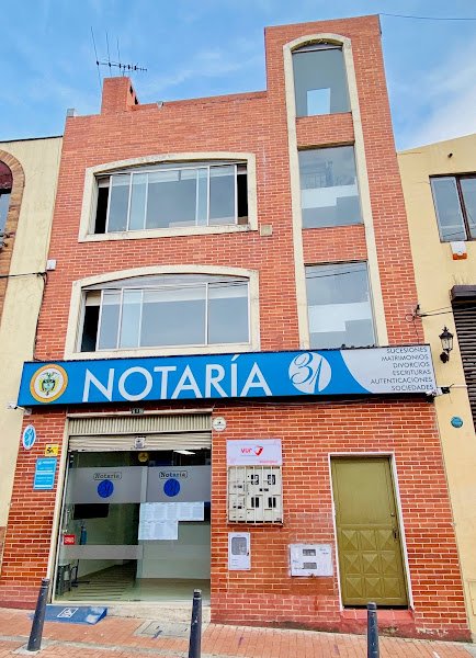 Fachada de la Notaría 31 de Bogotá