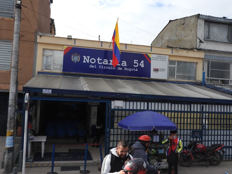Fachada de la Notaría 54 de Bogotá