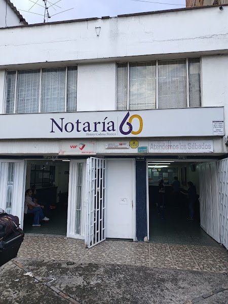 Fachada de la Notaría 60 de Bogotá